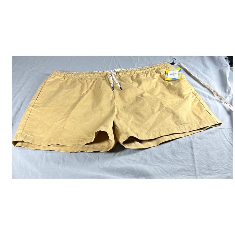 New Cabana by Crown & Ivy Shorts Womens XXL Tan Drawstring Casual gym summer
